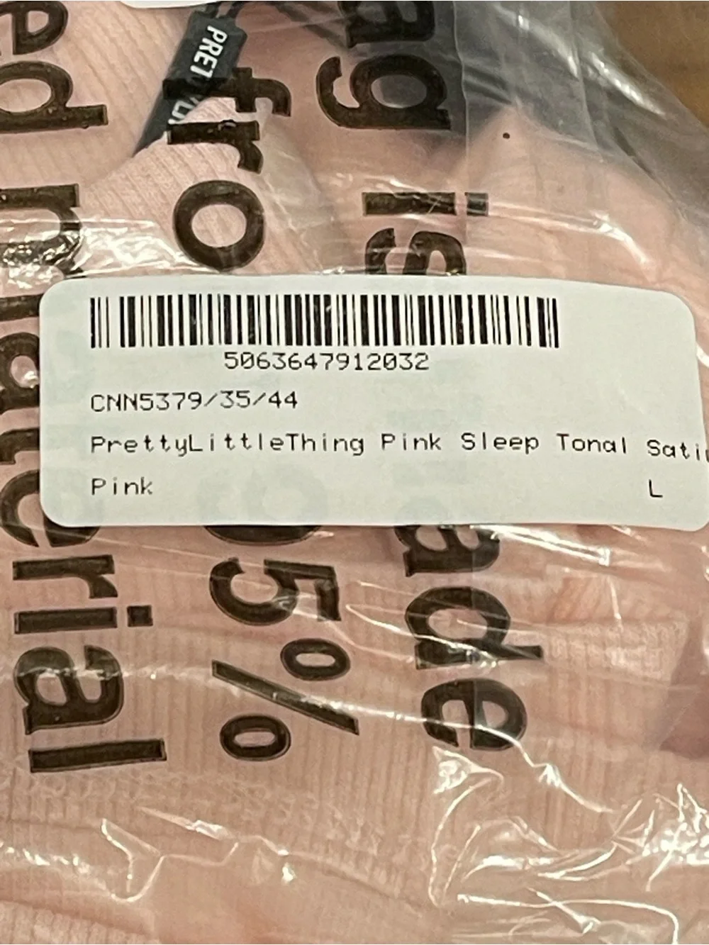 PRETTYLITTLETHING PINK SLEEP TONAL SATIN EMBLEM BOXER SHORTS